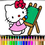 Coloriage de Hello Kitty