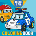 ROBO CAR: Coloriage des Voitures de Police
