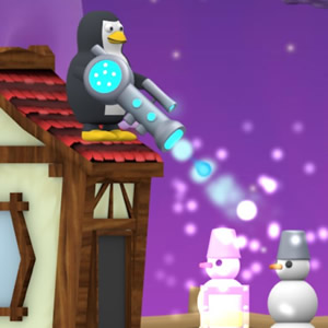 jeu de tir et de visée bataille de pingouins