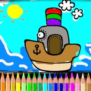 coloriage de bateaux en ligne