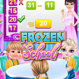 Jeu de maths en ligne avec Frozen à l'école