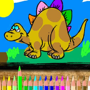 jeu de peinture des dinosaures