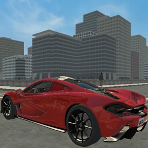 Simulateur de voiture de sport de luxe pour jouer en ligne