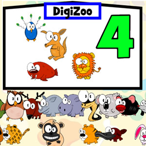 jeu pour apprendre compter sur le digizoo