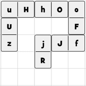 DOMINO DES LETTRES Majuscule et Minuscule en ligne