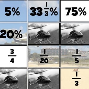 jeu de pourcentages et fractions en ligne