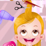 Jeu de coiffure avec Baby Hazel