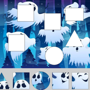 puzzle de formas à Halloween en ligne
