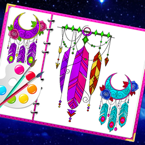 jeu de coloriage dream catcher