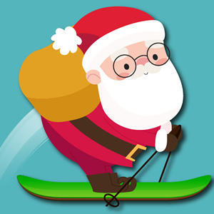 ski xmas santa