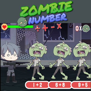 Calcul Mental de Zombie jeu de maths en ligne