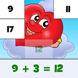 PUZZLES D'ADDITION : Saint-Valentin