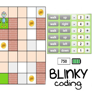 jeu de codage de robot Blinky