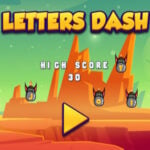 LETTERS DASH: Exploser des Fusées avec des lettres, sur le clavier