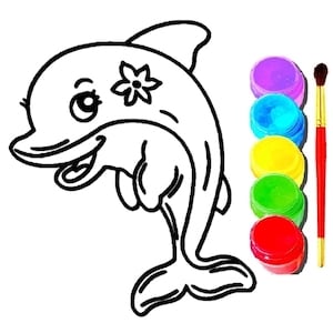 jeu de coloriage des dauphins en ligne