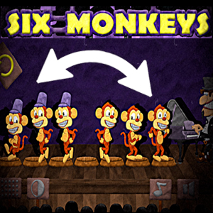 jeu de logique: 6 singes