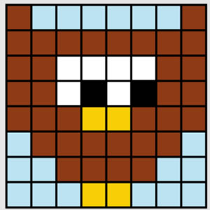 MOSAIQUES PIXELÉES pour les enfants en automne