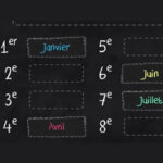 Mettre par Ordre les Mois de l’année