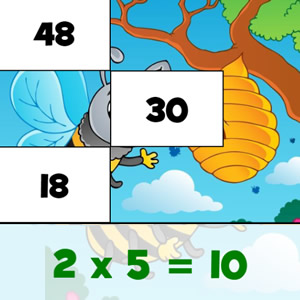puzzles de tables de multiplication