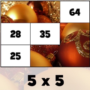 jeu de tables de multiplication à noel