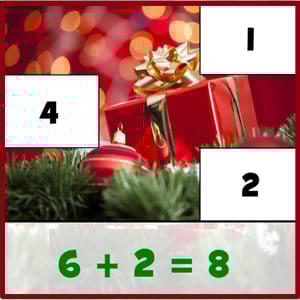 jeu d' Additions et soustractions de Noël