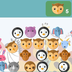 jeu de compter avec les animaux pour enfants