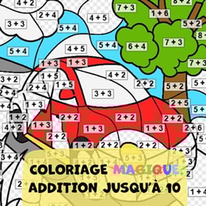 coloriage magique addition