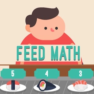 feed math jeu d'addition de sushi