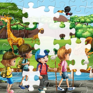 puzzles animaux du zoo