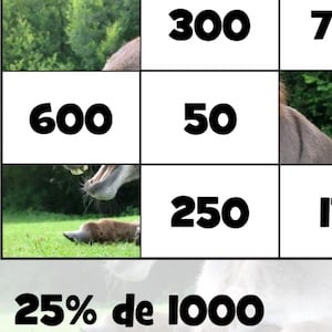 puzzle de pourcentages en ligne