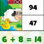 Puzzles d’Addition à la Ferme