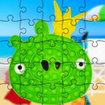 Puzzles Pop-It avec Angry Birds