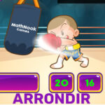 Arrondi en ligne avec la boxe