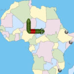 Carte d’Afrique: Jeu de Snake