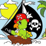 Coloriage Bateau Pirate