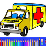 Coloriage de l’ambulance