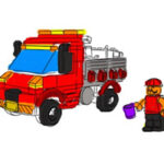 Coloriage de Camions Lego