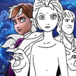 Coloriage Frozen par Numéros