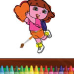 Coloriage de Dora l’Exploratrice