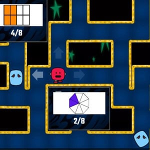 Pacman de Fractions équivalentes pour jouer en ligne