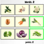 Vocabulaire des Légumes en Anglais