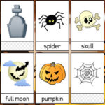 Cartes de vocabulaire d’Halloween