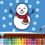 HAPY SNOWMAN COLORING: Coloriage de Bonshommes de Neige