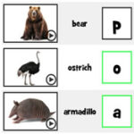 Les Initiales des Animaux en Anglais