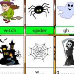 DACTYLOGRAPHIE de MOTS d’Halloween en ANGLAIS