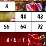 Table de Multiplication de 8 de Noël
