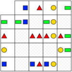 Matrice de Formes Géométriques colorées