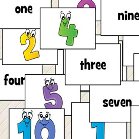 jeu de nombres en anglais, 1-10 pour apprendre les chiffres en anglais en ligne