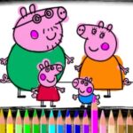 Peppa et George Coloriage