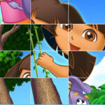 Puzzle Coulissant avec Dora